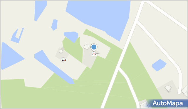 Białkowo, Białkowo, 21a, mapa Białkowo