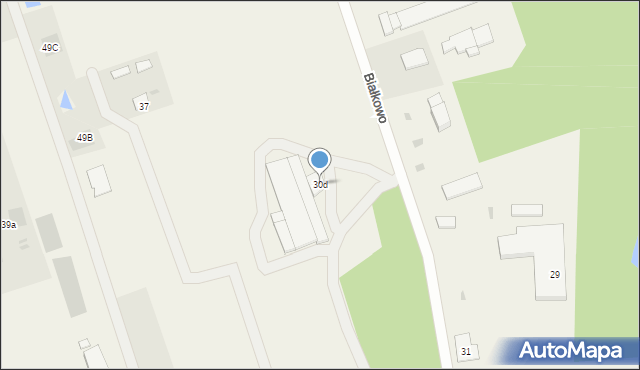 Białkowo, Białkowo, 30d, mapa Białkowo