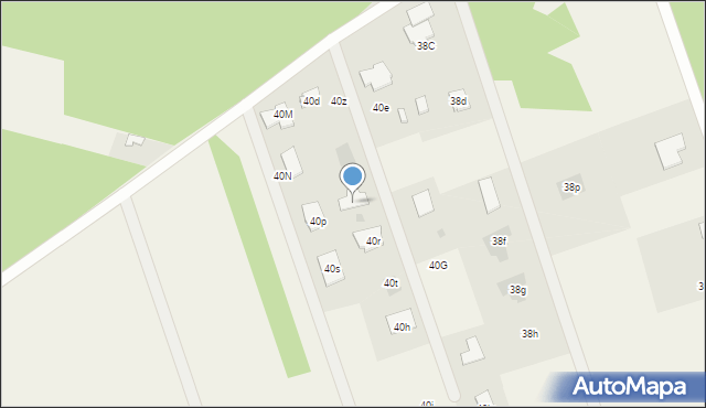 Białkowo, Białkowo, 40f, mapa Białkowo