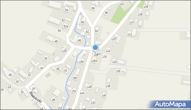 Białoboki, Białoboki, 128, mapa Białoboki