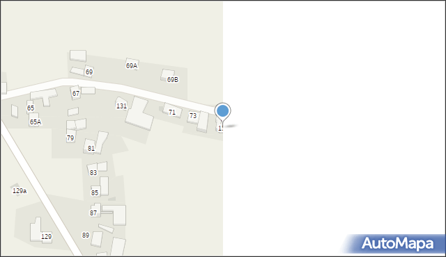 Białoboki, Białoboki, 135, mapa Białoboki