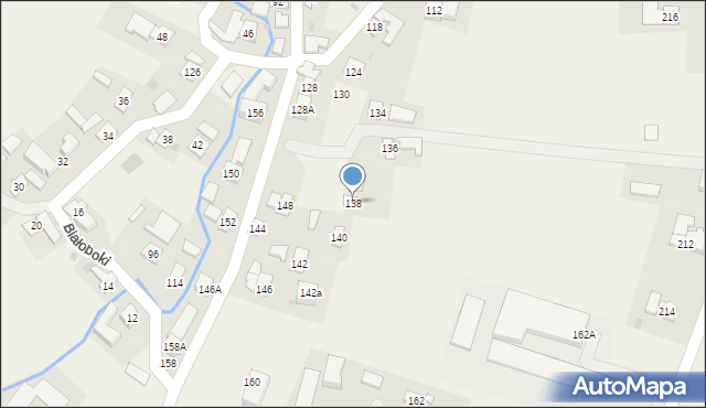 Białoboki, Białoboki, 138, mapa Białoboki