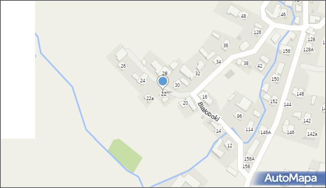 Białoboki, Białoboki, 22, mapa Białoboki