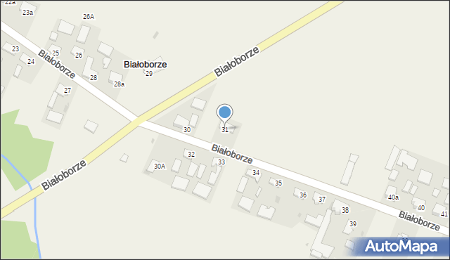 Białoborze, Białoborze, 31, mapa Białoborze