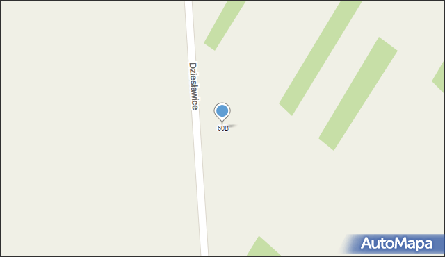 Białoborze, Białoborze, 60B, mapa Białoborze