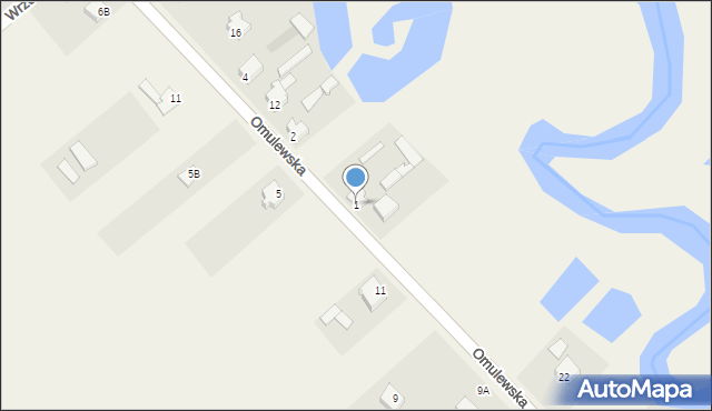 Białobrzeg Bliższy, Białobrzeg Bliższy, 1, mapa Białobrzeg Bliższy