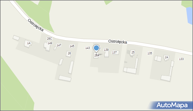 Białobrzeg Dalszy, Białobrzeg Dalszy, 26A, mapa Białobrzeg Dalszy