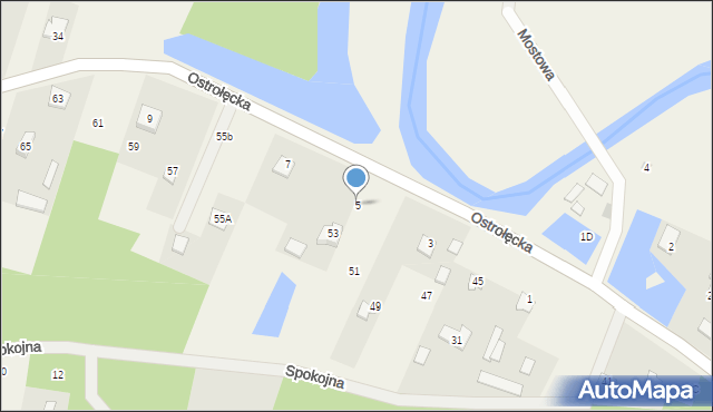 Białobrzeg Dalszy, Białobrzeg Dalszy, 5, mapa Białobrzeg Dalszy