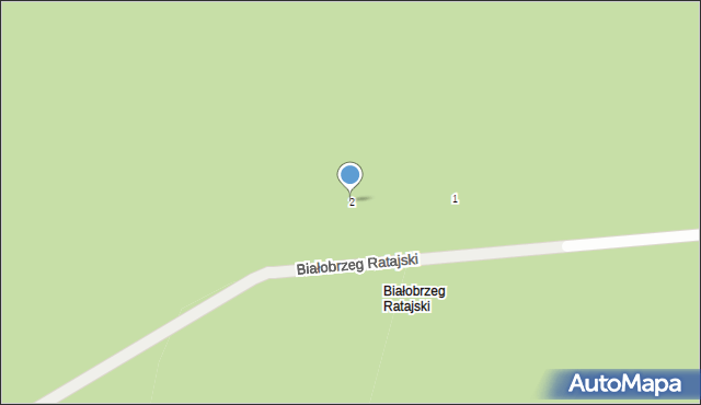 Białobrzeg Ratajski, Białobrzeg Ratajski, 2, mapa Białobrzeg Ratajski