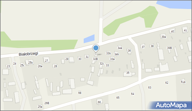 Białobrzegi, Białobrzegi, 32a, mapa Białobrzegi