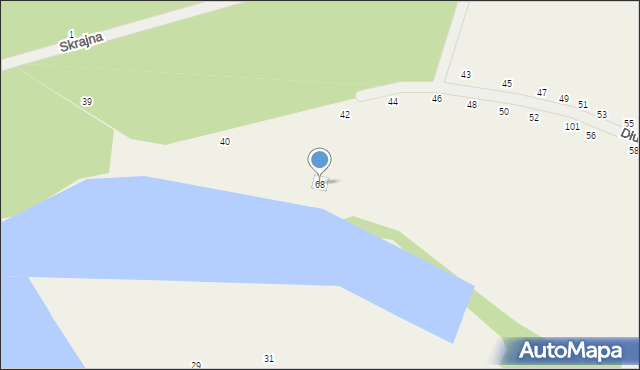 Białobrzegi, Białobrzegi, 68, mapa Białobrzegi