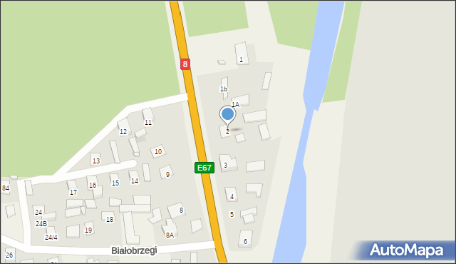 Białobrzegi, Białobrzegi, 2, mapa Białobrzegi