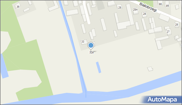 Białobrzegi, Białobrzegi, 32a, mapa Białobrzegi
