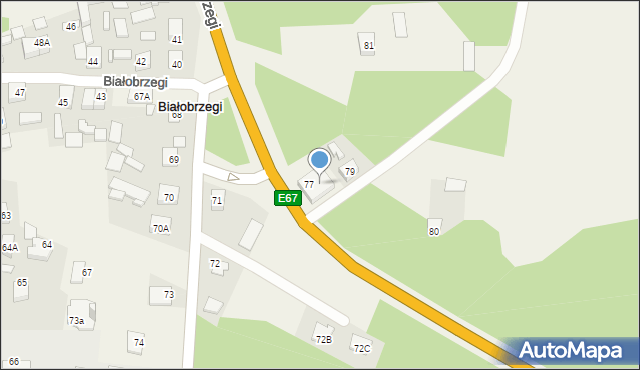 Białobrzegi, Białobrzegi, 78, mapa Białobrzegi