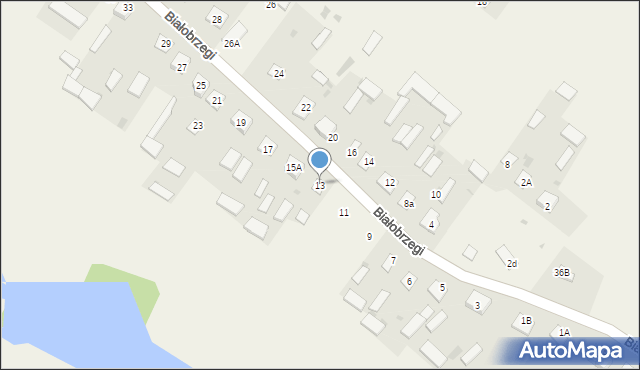 Białobrzegi, Białobrzegi, 13, mapa Białobrzegi