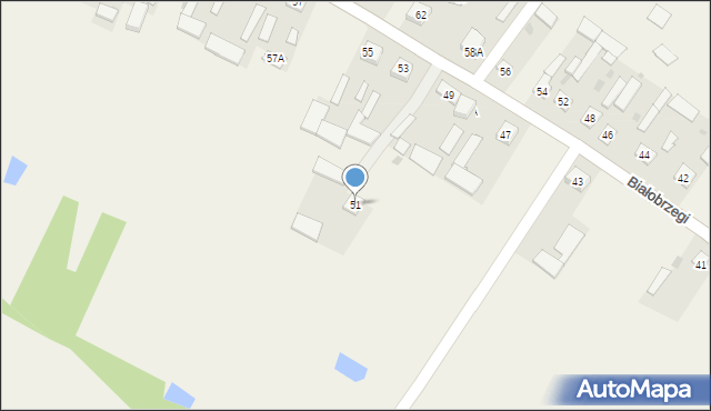 Białobrzegi, Białobrzegi, 51, mapa Białobrzegi
