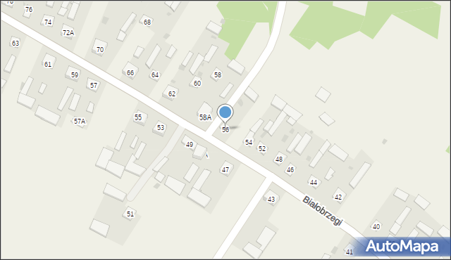 Białobrzegi, Białobrzegi, 56, mapa Białobrzegi