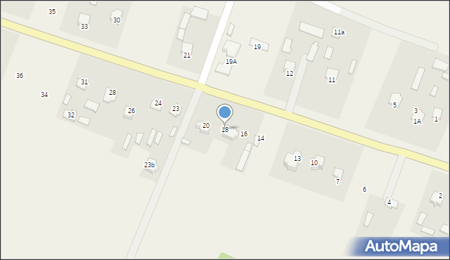 Białobrzegi, Białobrzegi, 18, mapa Białobrzegi