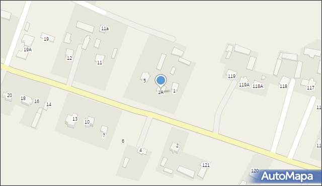 Białobrzegi, Białobrzegi, 1A, mapa Białobrzegi