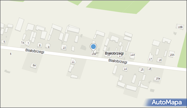 Białobrzegi, Białobrzegi, 10a, mapa Białobrzegi