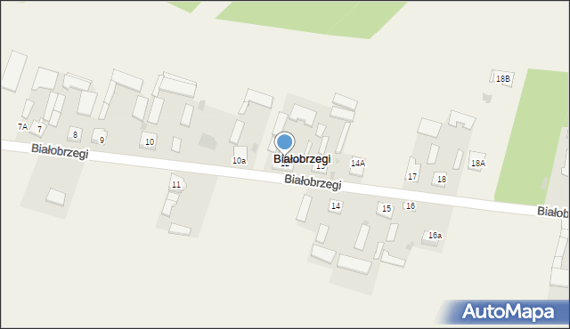 Białobrzegi, Białobrzegi, 12, mapa Białobrzegi