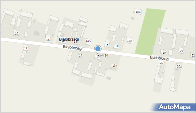 Białobrzegi, Białobrzegi, 15, mapa Białobrzegi