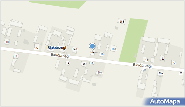 Białobrzegi, Białobrzegi, 17, mapa Białobrzegi