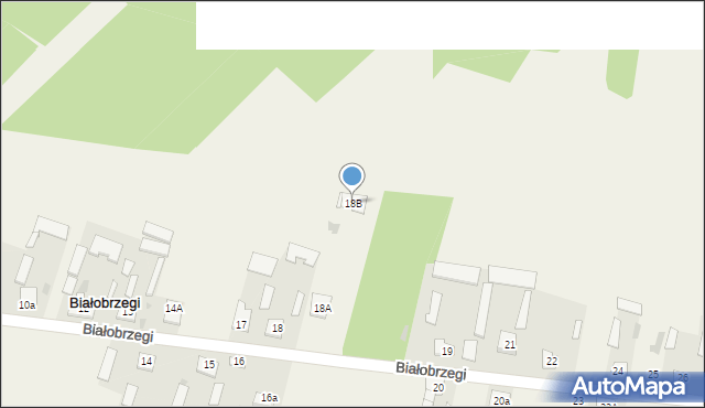 Białobrzegi, Białobrzegi, 18B, mapa Białobrzegi