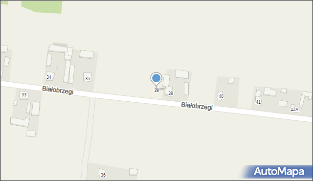 Białobrzegi, Białobrzegi, 38, mapa Białobrzegi