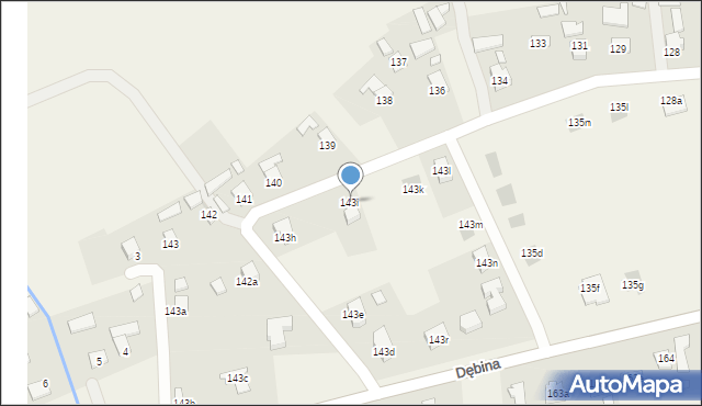 Białobrzegi, Białobrzegi, 143i, mapa Białobrzegi