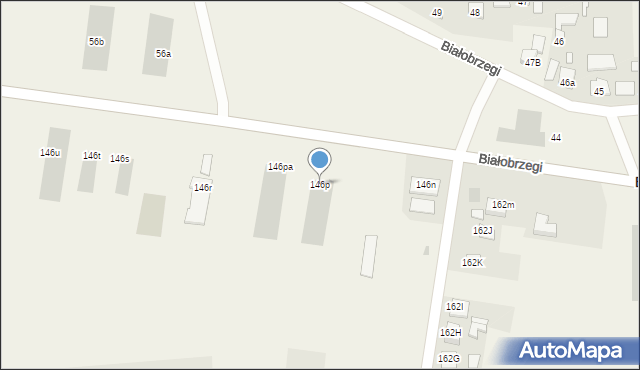 Białobrzegi, Białobrzegi, 146p, mapa Białobrzegi
