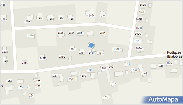 Białobrzegi, Białobrzegi, 148j, mapa Białobrzegi