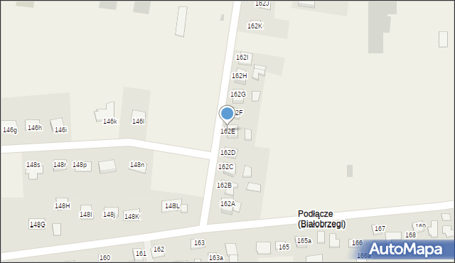 Białobrzegi, Białobrzegi, 162E, mapa Białobrzegi