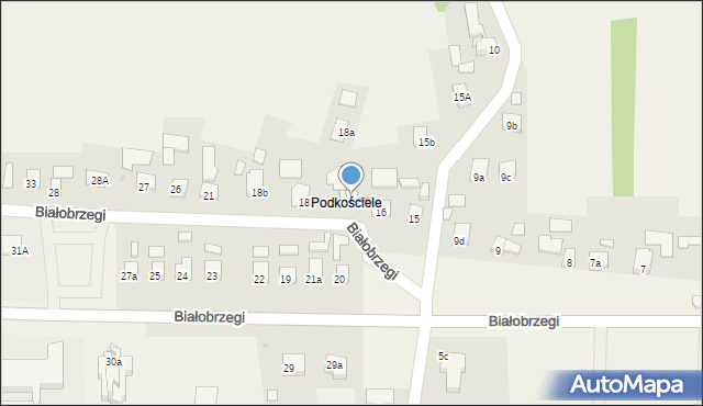 Białobrzegi, Białobrzegi, 17, mapa Białobrzegi