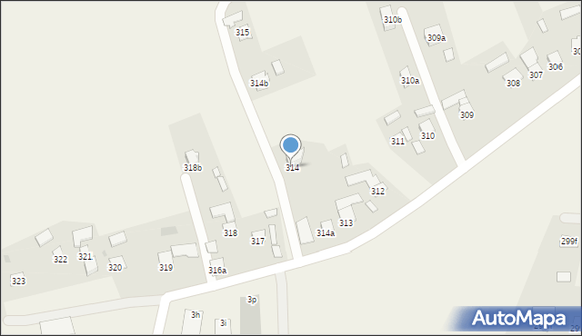 Białobrzegi, Białobrzegi, 314, mapa Białobrzegi