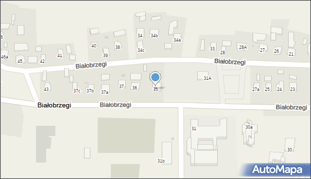 Białobrzegi, Białobrzegi, 35, mapa Białobrzegi