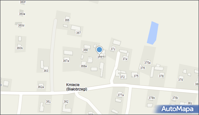 Białobrzegi, Białobrzegi, 370, mapa Białobrzegi