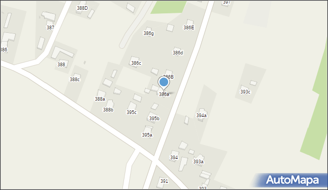 Białobrzegi, Białobrzegi, 386a, mapa Białobrzegi