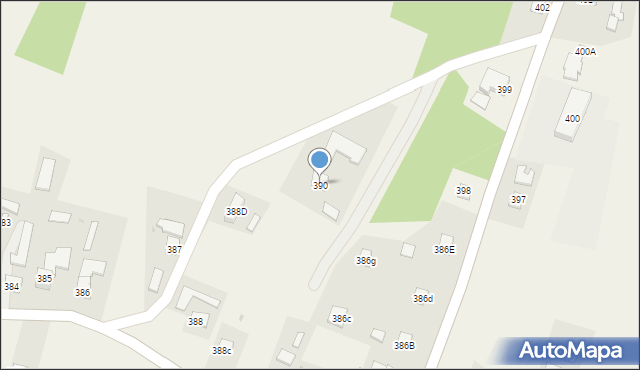 Białobrzegi, Białobrzegi, 390, mapa Białobrzegi