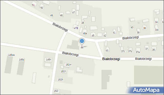 Białobrzegi, Białobrzegi, 44, mapa Białobrzegi