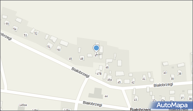 Białobrzegi, Białobrzegi, 47, mapa Białobrzegi