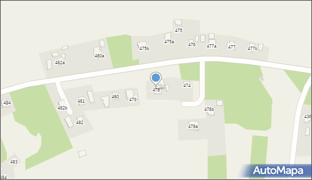 Białobrzegi, Białobrzegi, 478, mapa Białobrzegi