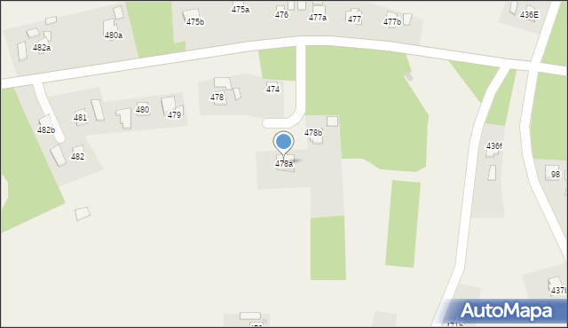 Białobrzegi, Białobrzegi, 478a, mapa Białobrzegi
