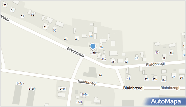 Białobrzegi, Białobrzegi, 47B, mapa Białobrzegi