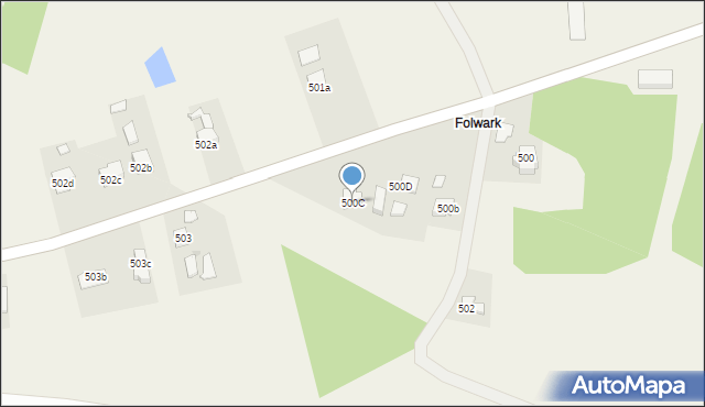 Białobrzegi, Białobrzegi, 500C, mapa Białobrzegi