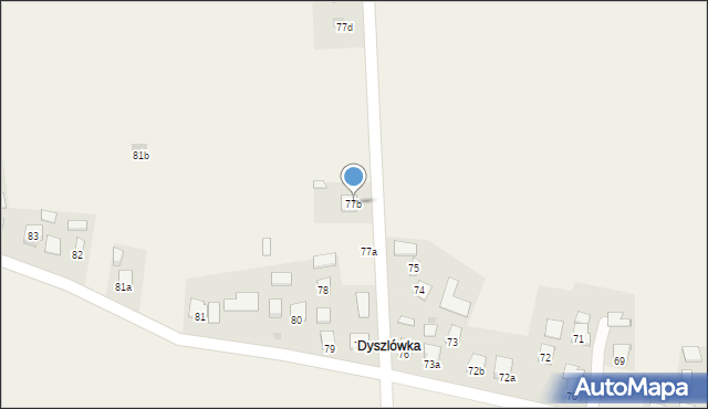 Białobrzegi, Białobrzegi, 77b, mapa Białobrzegi