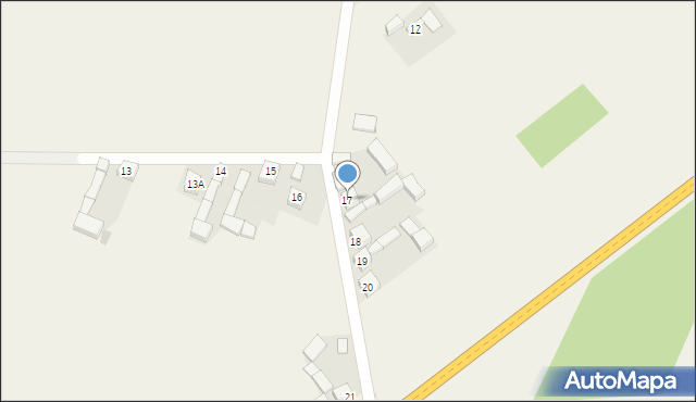 Białocin, Białocin, 17, mapa Białocin