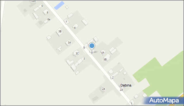 Białocin, Białocin, 4, mapa Białocin