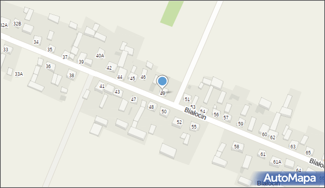 Białocin, Białocin, 49, mapa Białocin