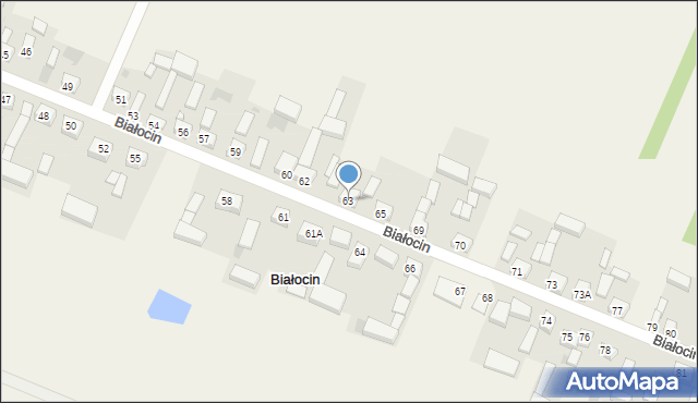 Białocin, Białocin, 63, mapa Białocin